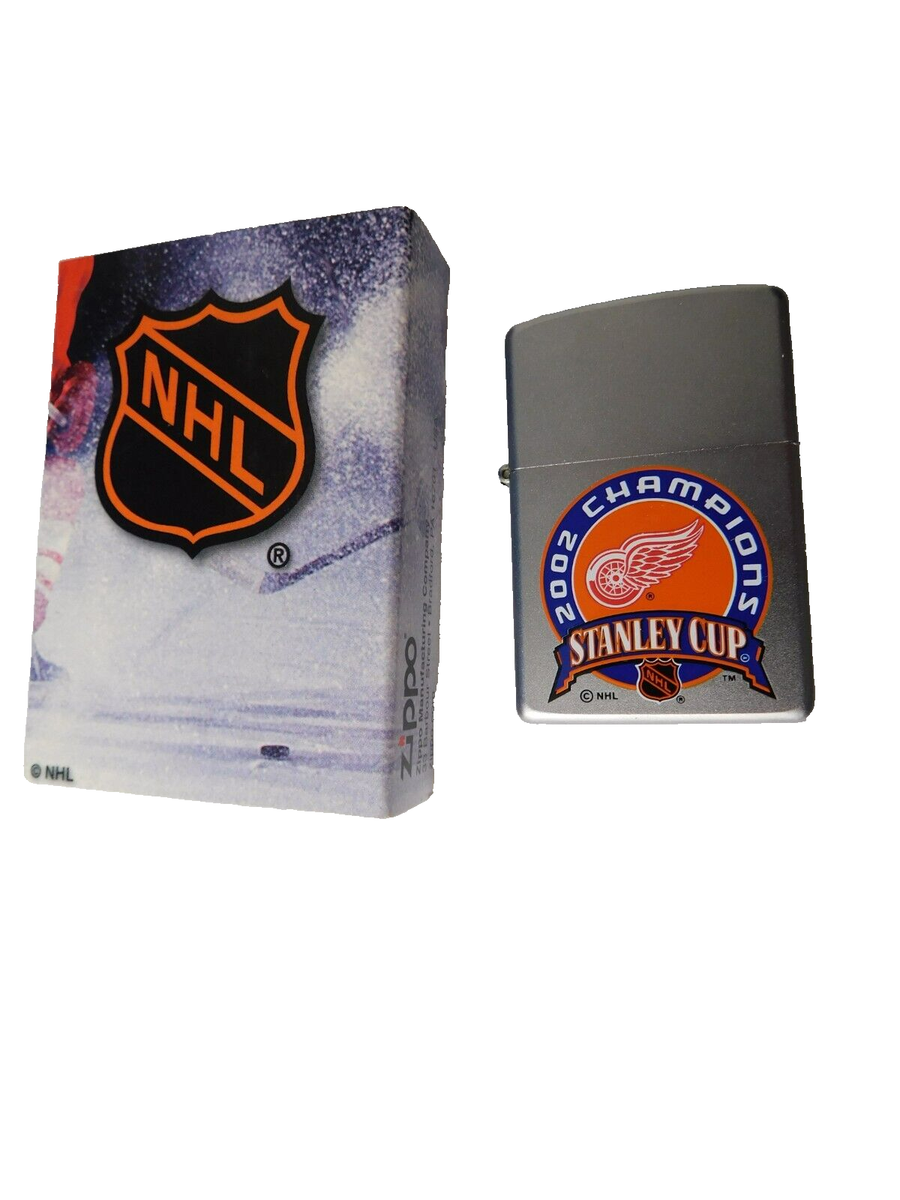 ZIPPO NHL STANLEY CUP DETROIT RED WINGS 2002 HOCKEY CHAMPIONS