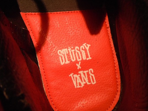 2014 VANS OG SK8-HI LX VAN DOREN STUSSY 8 BALL WHITE BLACK RED VN-0OZEC4T 9.5 - Picture 11 of 14