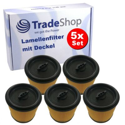 5x Rundfilter Patrone für Lidl Parkside PNTS 1250 F5 PNTS 1250/9 PNTS 1300 A1