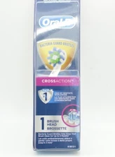 Oral-B CrossAction Replacement Brush Head - White New Sealed Free Shipping 