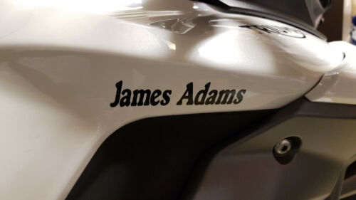 2 x PERSONALISED/CUSTOMISED MOTORBIKE MOTORCYCLE TANK FAIRING NAME STICKERS - Picture 14 of 25