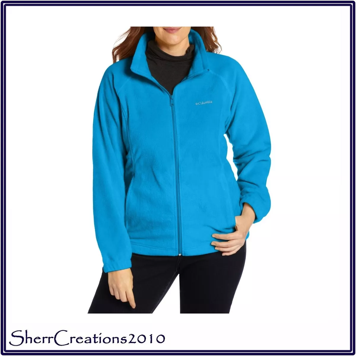 NWT Columbia WOMEN S Plus BENTON SPRINGS FULL ZIP Fleece Jacket