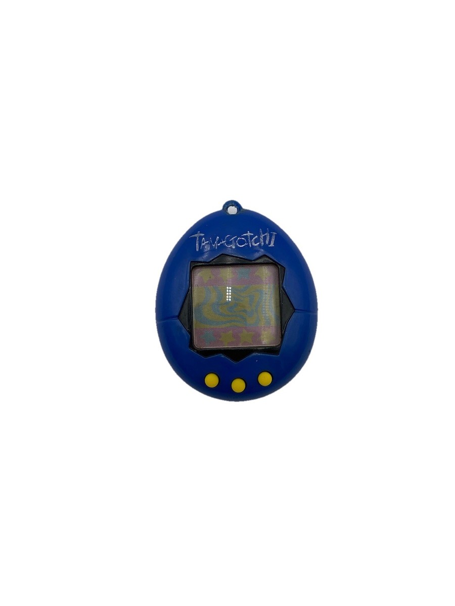 Tamagotchi Vintage Bandai 1996 – Bleu/Jaune – Testé Et Fonctionnel !