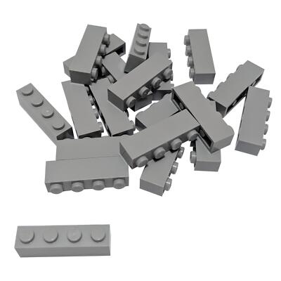 20 NEUE LEGO Brick 1 x 4 BlÃ¤ulich Hellgrau
