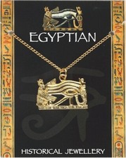 Eye of Horus (Wadjet Eye) Pendant On Chain - Gold Plated	