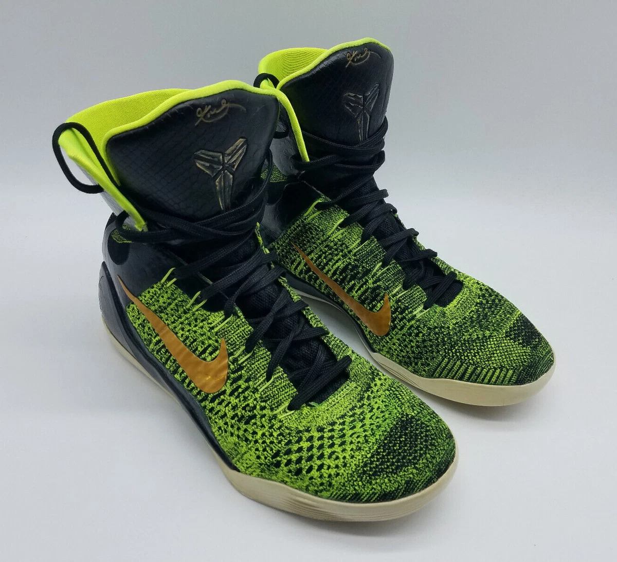 Nike Kobe 9 Elite Victory Men s Size 10.5 Sneakers Black Volt