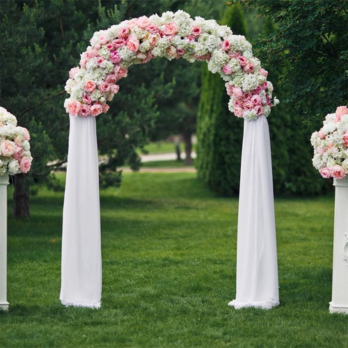 Ballonbogen Hochzeit Bogen Metall Hochzeitsbogen Hochzeitsdeko Hintergrund Weiß - Bild 68 von 95