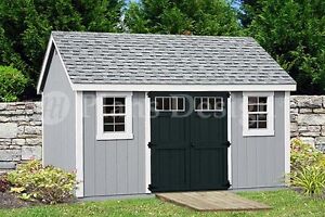 Garden Storage Shed Plans 10' x 14' Gable Roof Design ...