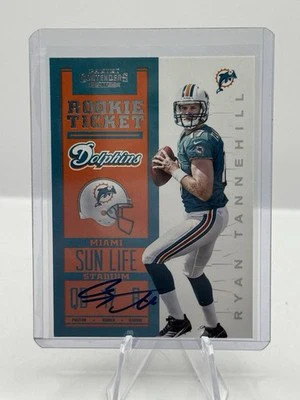 Ryan Tannehill Auto 2012 Panini Contenders Rookie Ticket #204 Miami Dolphins