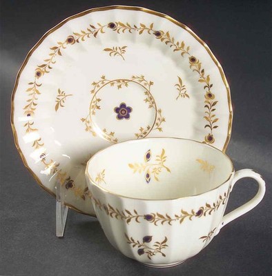 Royal Worcester Cumberland Cobalt Blue Cup & Saucer 635327