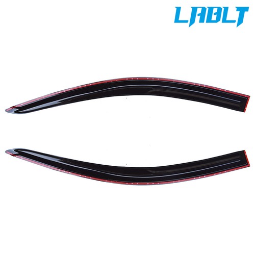 LABLT Smoked Window Visor Shade JDM 3D Wavy Style For Toyota Corolla 2003-2008 - Picture 3 of 9