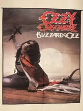 Ozzy Osbourne Blizzard Of Oz XLarge Fabric Flag Banner Poster 46 1/2” By 38 1/2”