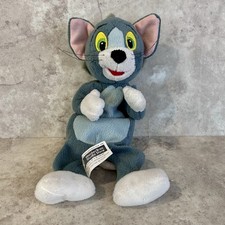 Vintage 1998 Tom and Jerry Tom Cat Bean Bag Plush Warner Bros Studio Store 9"
