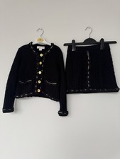 Angels Face schwarzer Strickkoordinat Alter 4-5 Jahre