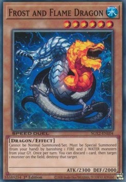 YuGiOh Frost and Flame Dragon SGX2-ENE04 Common Englisch Neu 1st