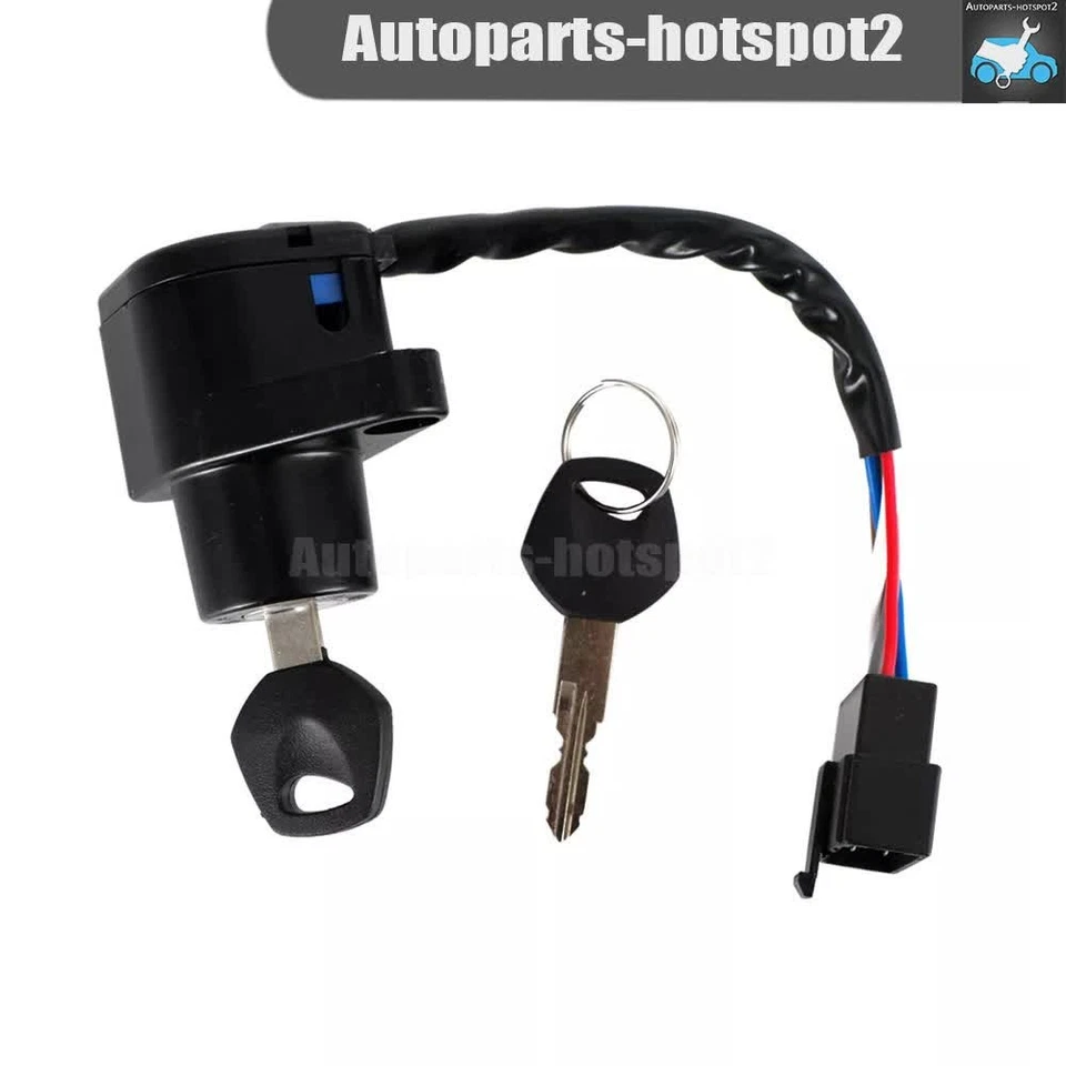 Ignition Key Switch 227005-1204 Fits Kawasaki Vulcan 500 EN500 LTD 1990-2009 Foto 4 de 4