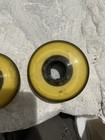 Skateboard wheels bulk lot Rink Rat Hornet 76mm Set of 4 Yellow-used once- — photo 2