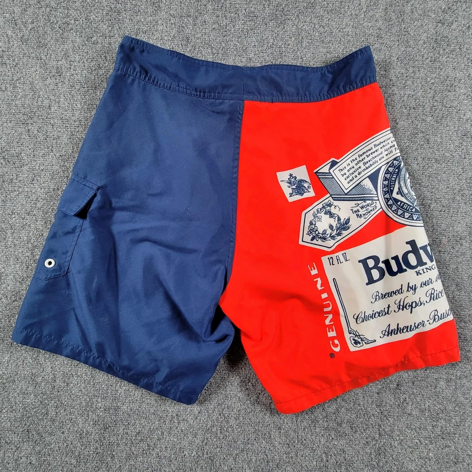 百威板短裤男式中号啤酒口袋色块泳裤 — 第 2/4 张图片