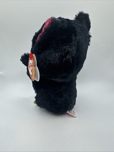 Ty Beanie Boos Drizella il pipistrello di Halloween peluche verde occhi glitter 6" - Foto 3 di 6