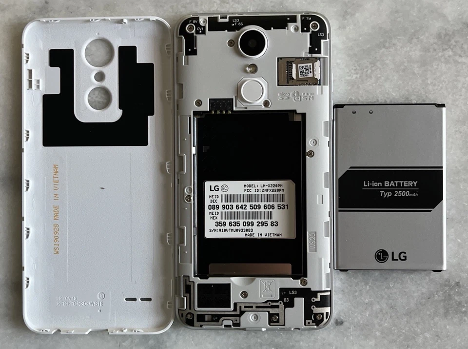 LG LM-X220PM Tribute Empire SmartPhone White Untested For Parts, Prop - Image 3 of 3