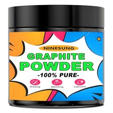 Microfine Pure Graphite Powder, 2000 Grit Powdered 8 Ounce Pack of 1 , Black