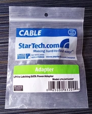 StarTech LP4 to Latching SATA Power Adapter