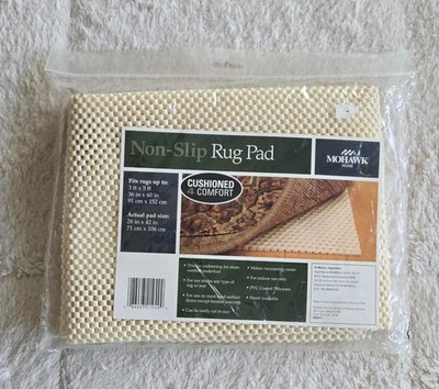 MOHAWK NON-SLIP RUG PAD-FITS RUGS UP TO 3' x 5'-CUT TO SIZE-CUSHIONED 4 COMFORT