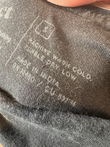 Pact Organic Cotton Knit Dark Black Wide Leg Split Hem Pants Size Small Pull On - Picture 5 of 5