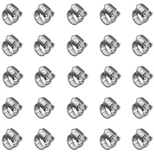 Stainless Steel Hose Clamps 1/4" to 1/2" for Pipe Dryer Fuel Line