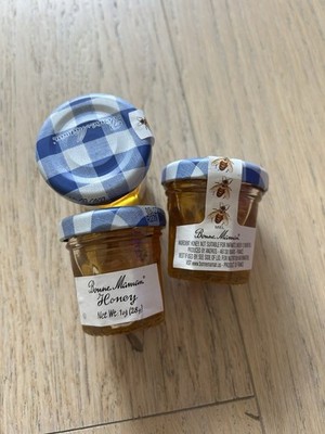 Bonne Maman Honey 1oz Jar Set Of 3 NEW EXP 08/2027