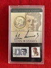 1964 John F. Kennedy Half Dollar & Stamps Set