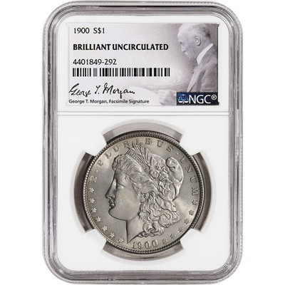 1900 US Morgan Silver Dollar $1 - NGC Brilliant Uncirculated | eBay