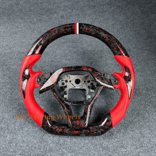 Carbon Fiber Red Leather Steering Wheel 2018 2019 2020 2021 2022 Honda Accord