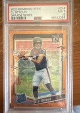 2023 Panini Donruss Optic - Rated Rookie C.J. Stroud #244 Orange Scope Prizm /79