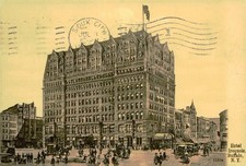 Hotel Iroquois with Street Scene, c1910, Buffalo, New York
