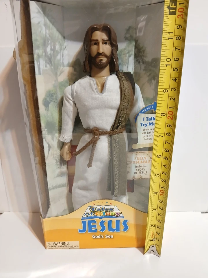Figura Tales of Glory Talking Jesus 12" pulgadas NUEVA en caja One2Believe 2007 Foto 2 de 4