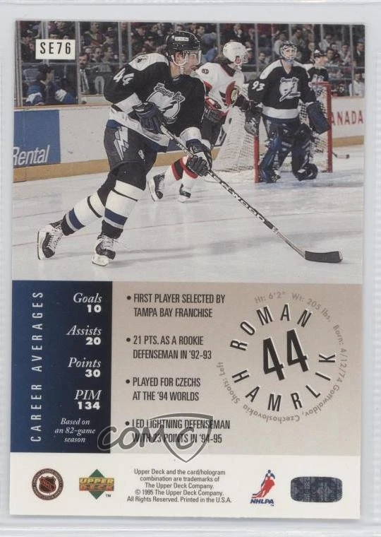 1995-96 Upper Deck Special Edition Roman Hamrlik #SE76 - Image 2 of 2