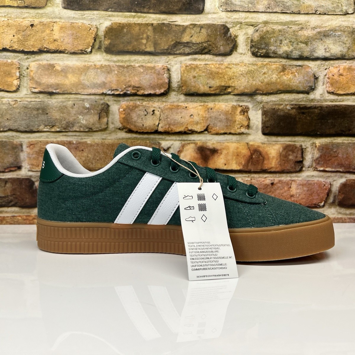 adidas 3.0 daily shoes Men’s Size 9.5 IF7487 Collegiate Green Gum New NIB adidas 3.0 Daily Sneaker Men main image 4
