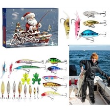 Calendario dell'Avvento Natale Pesca 24 Giorni Esca Countdown Calendario 2025