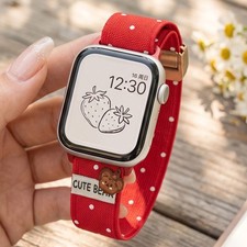 Adjustable Nylon Braided Band For Apple Watch 12 11 10 9 8 7 6 SE/Ultra 4/3 49mm