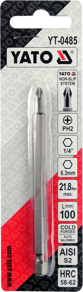Fits YATO NARZ�DZIA YT-0485 PH2X100MM S2 SCREWDRIVER TIP   ⭐UK Stock⭐