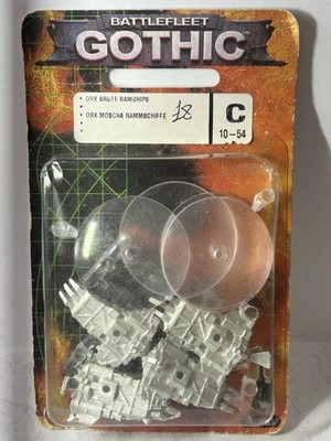 CITADEL GOTHICBATTLEFLEET ORK BRUTE RAMSHIPS game workshop metal