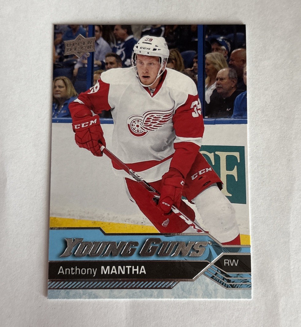 2016-17 Upper Deck Young Guns Anthony Mantha #213 Rookie