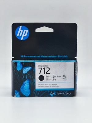 ORIGINAL HP 712 SCHWARZ TINTENPATRONE - 3ED70A - DESIGNJET T210 T230 T250 - 38ml