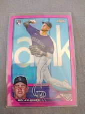 2023 Topps Chrome - Nolan Jones #43 Pink Refractor (RC)