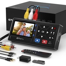 VHS to Digital Converter with 128GB USB3.0 Flash Drive, Video to Digital