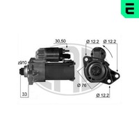 ERA Anlasser Starter 220056A FüR Ford VW 12V Golf 4 1J1 Bora 1 1J2 Variant 1J5 3