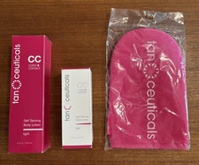 Tanceuticals #1 Rated Self Tanner -CC SELF TANNING BODY AND FACE LOTION AND MITT