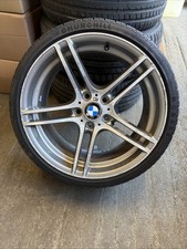 1 X BMW 3 SERIES 19" E92 E93 313 M 9J ALLOY WHEEL & TYRE 255/30/19 7844344M REAR