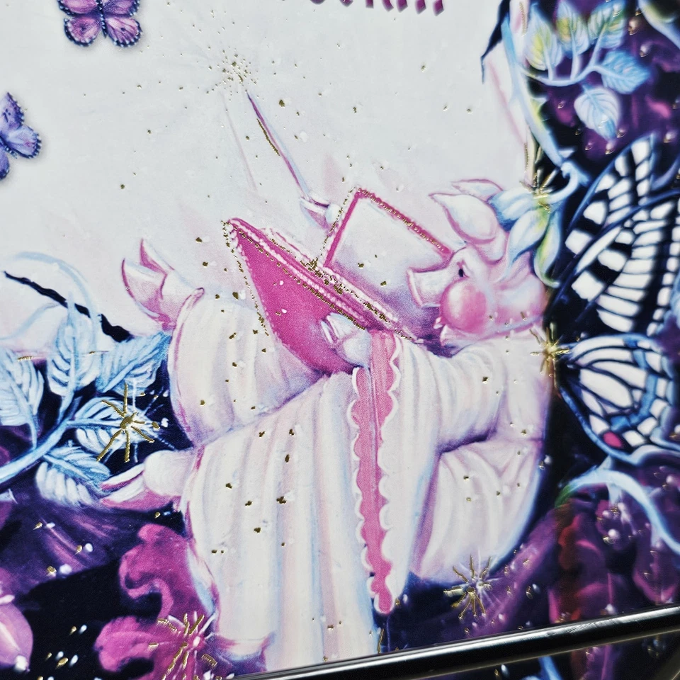 Leanin Tree Birthday Greeting Card Once Upon A Time Fairy Tale Blue Pink - Image 4 of 4